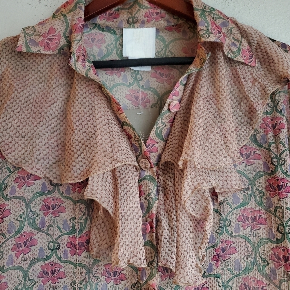 Anna Sui for Anthropologie Dearie Top size 4 NWT - Picture 5 of 10
